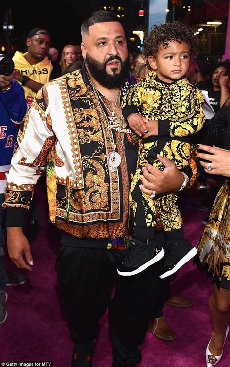 dj khaled versace shirt value|DJ Khaled was joined by his son Asahd and wife Nicole Tuck, all .